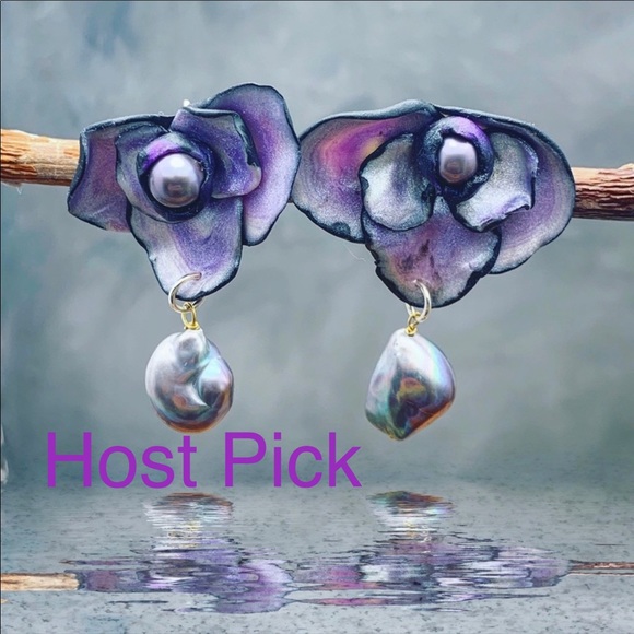 Matana Jewelry - Sold Orchid statement earrings